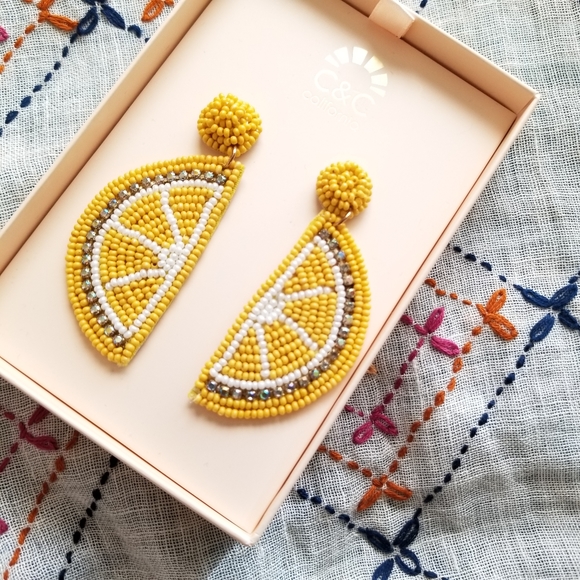 C&C California Jewelry - C&C California Beaded Lemon Earrings